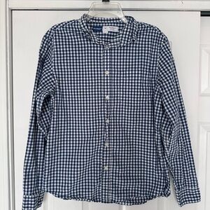 Old Navy Men's Long Sleeve Buttoned Down Navy Shirt
